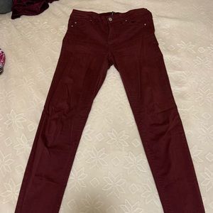 Maroon Skinny jeans